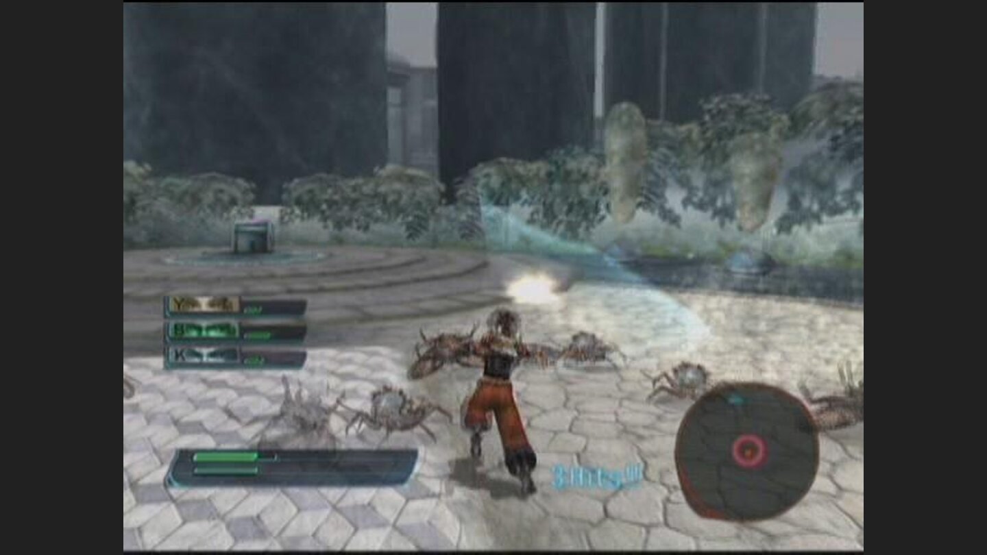 Sho dealing Muton death with his sword.