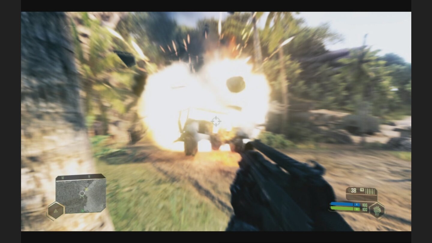 Crysis Vergleich PC vs Xbox - 2 Modell Auto Explosion Xbox