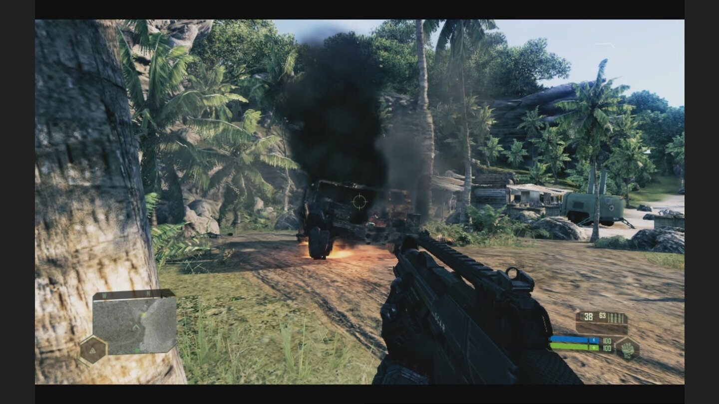 Crysis Vergleich PC vs Xbox - 3 Modell Auto Explosion Xbox