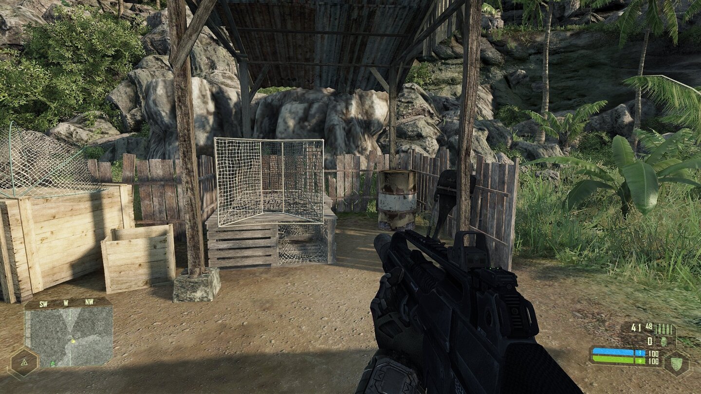 Crysis Vergleich PC vs Xbox - Kaefig PC
