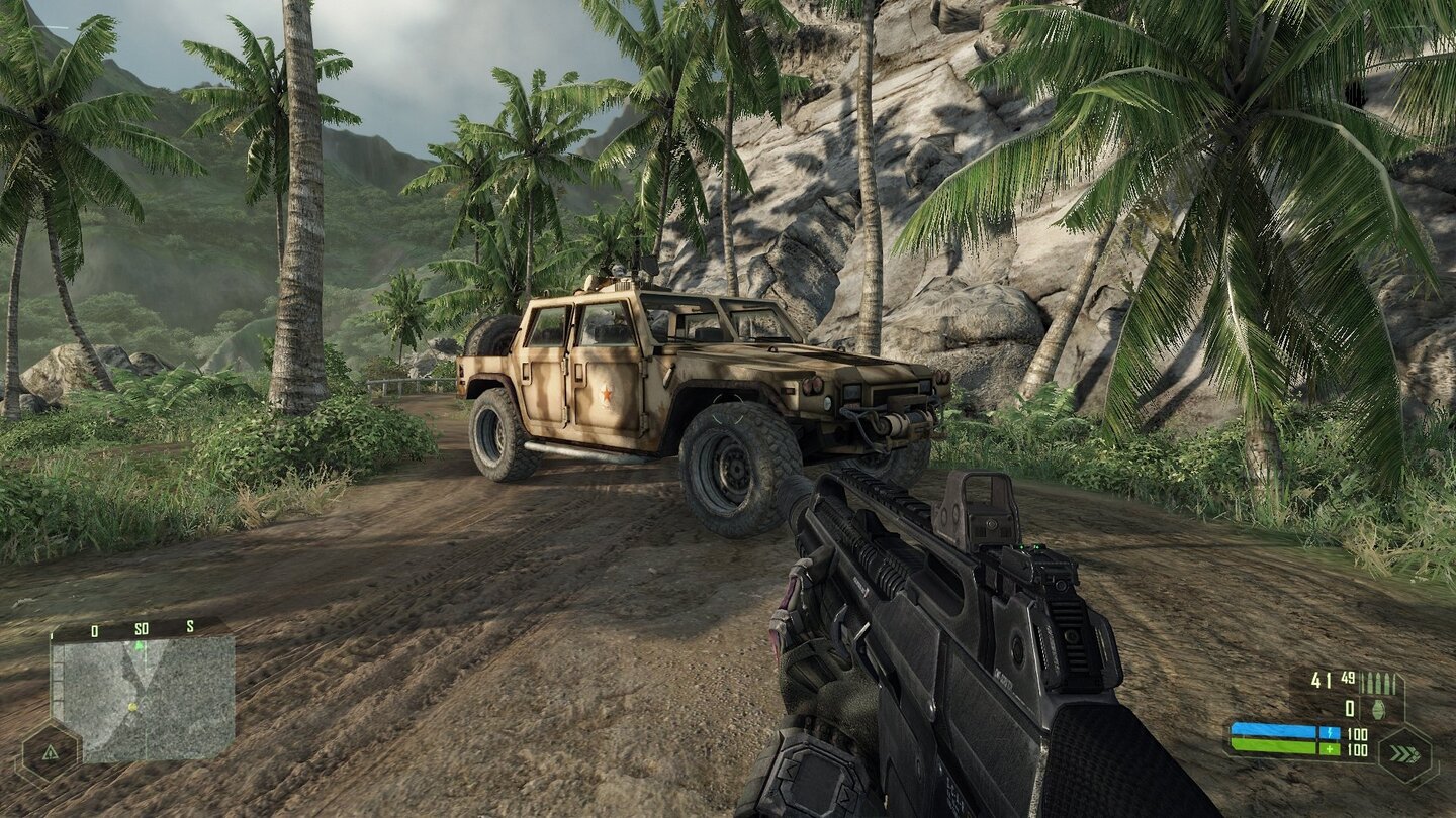 Crysis Vergleich PC vs Xbox - Modell Auto PC