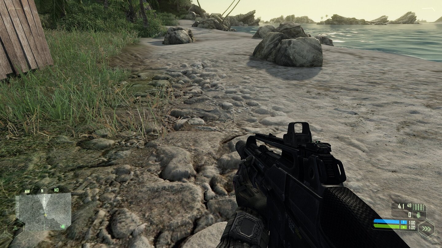 Crysis Vergleich PC vs Xbox - Steine PC