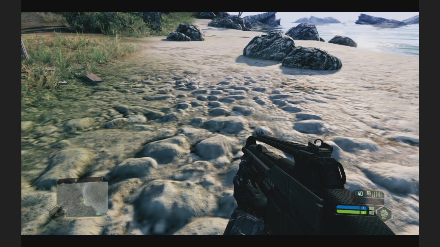 Crysis Vergleich PC vs Xbox - Steine Xbox