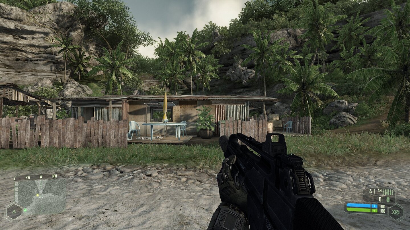 Crysis Vergleich PC vs Xbox - Texturen Haus PC