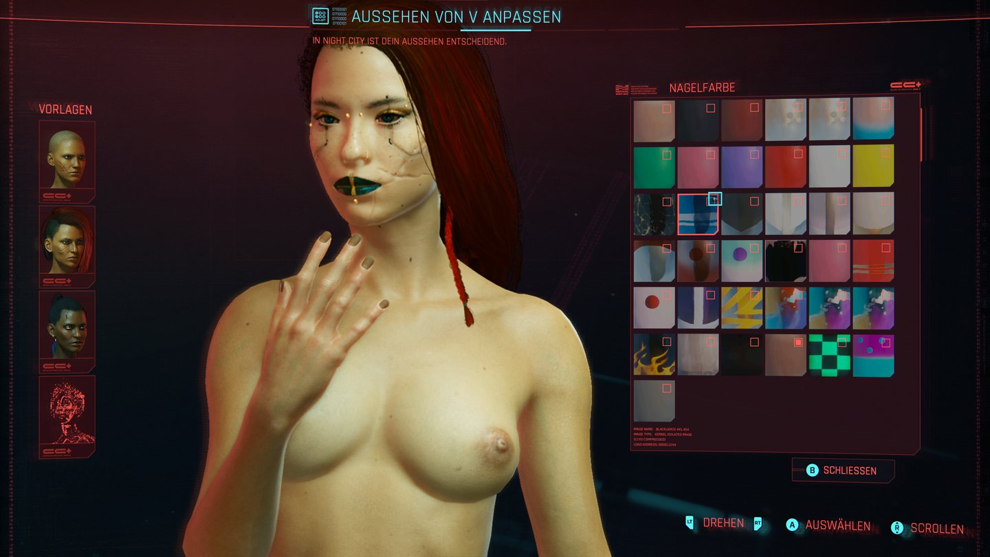 Cyberpunk 2077 - Charakter-Editor