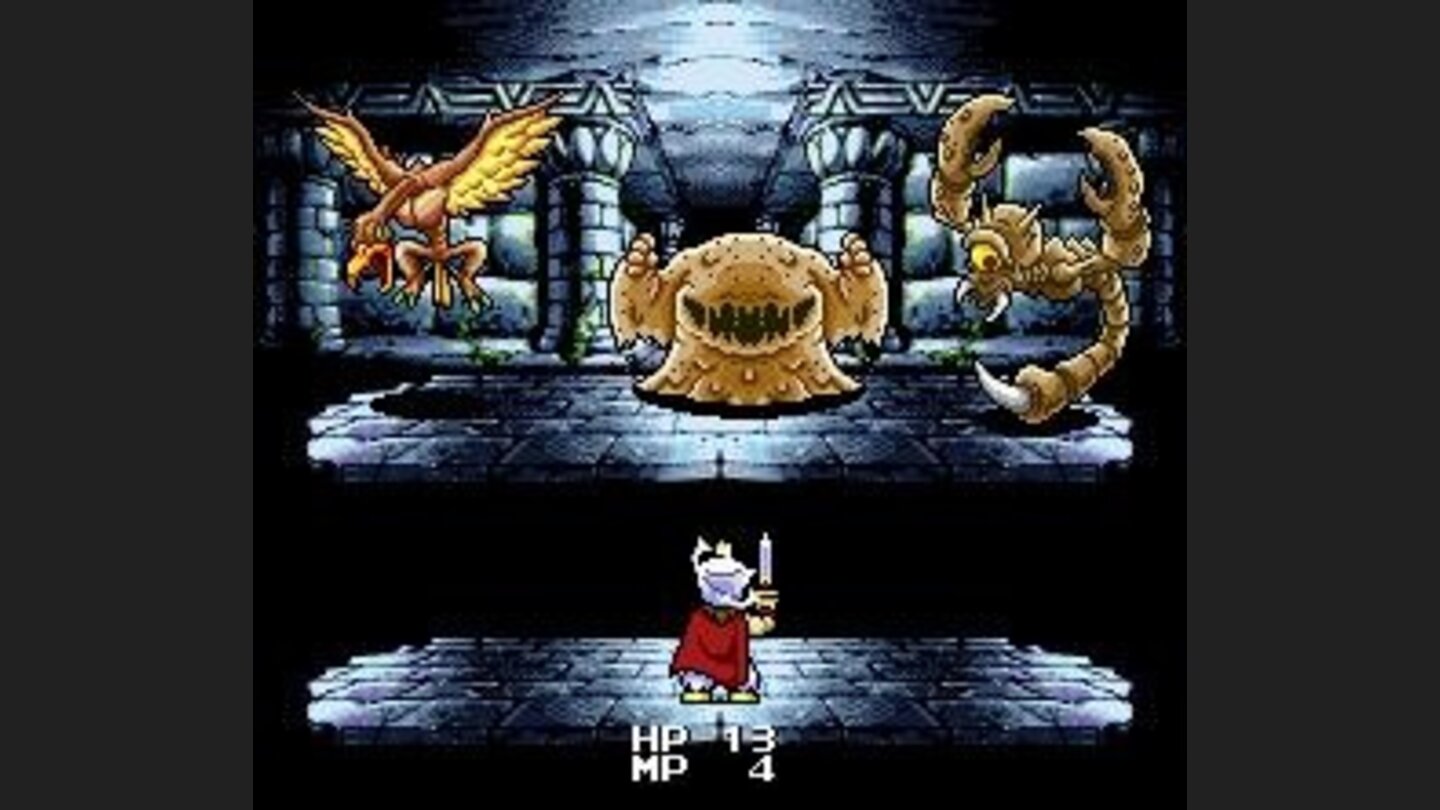 Battle in a dungeon