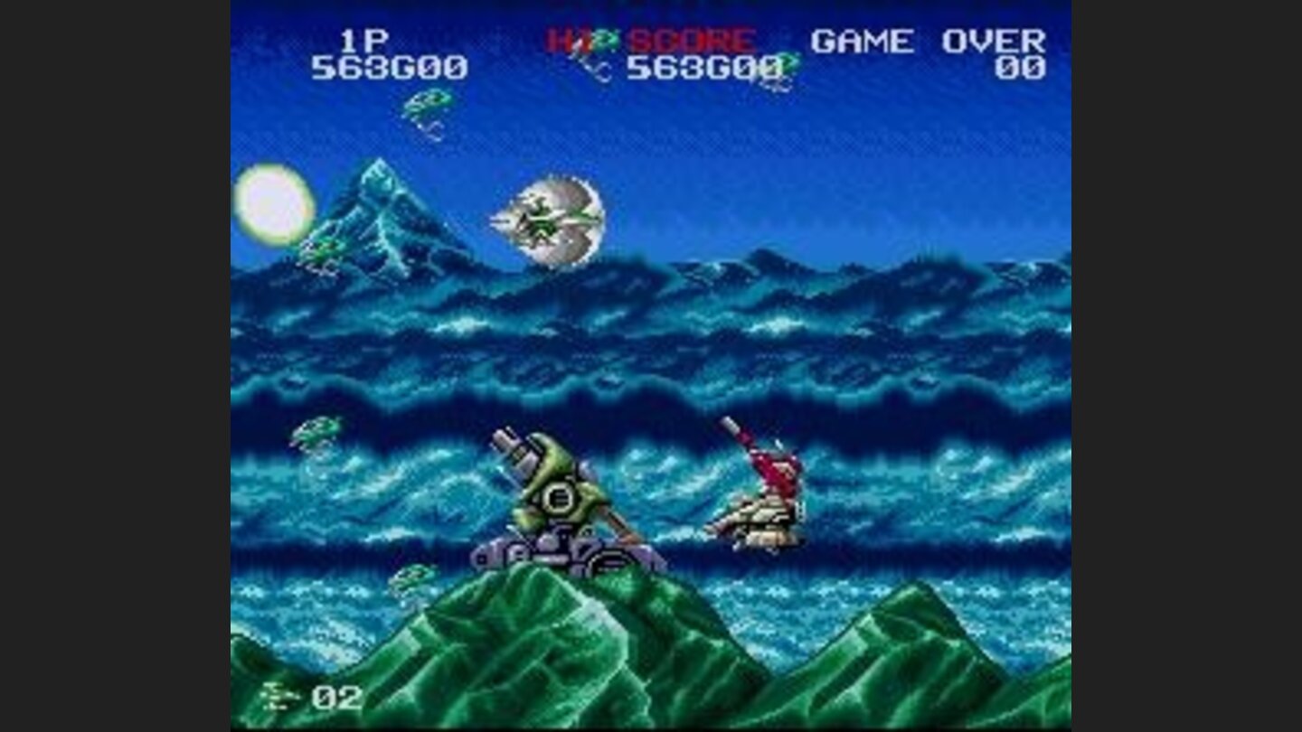 Some missile launchers at the bottom of the screen...