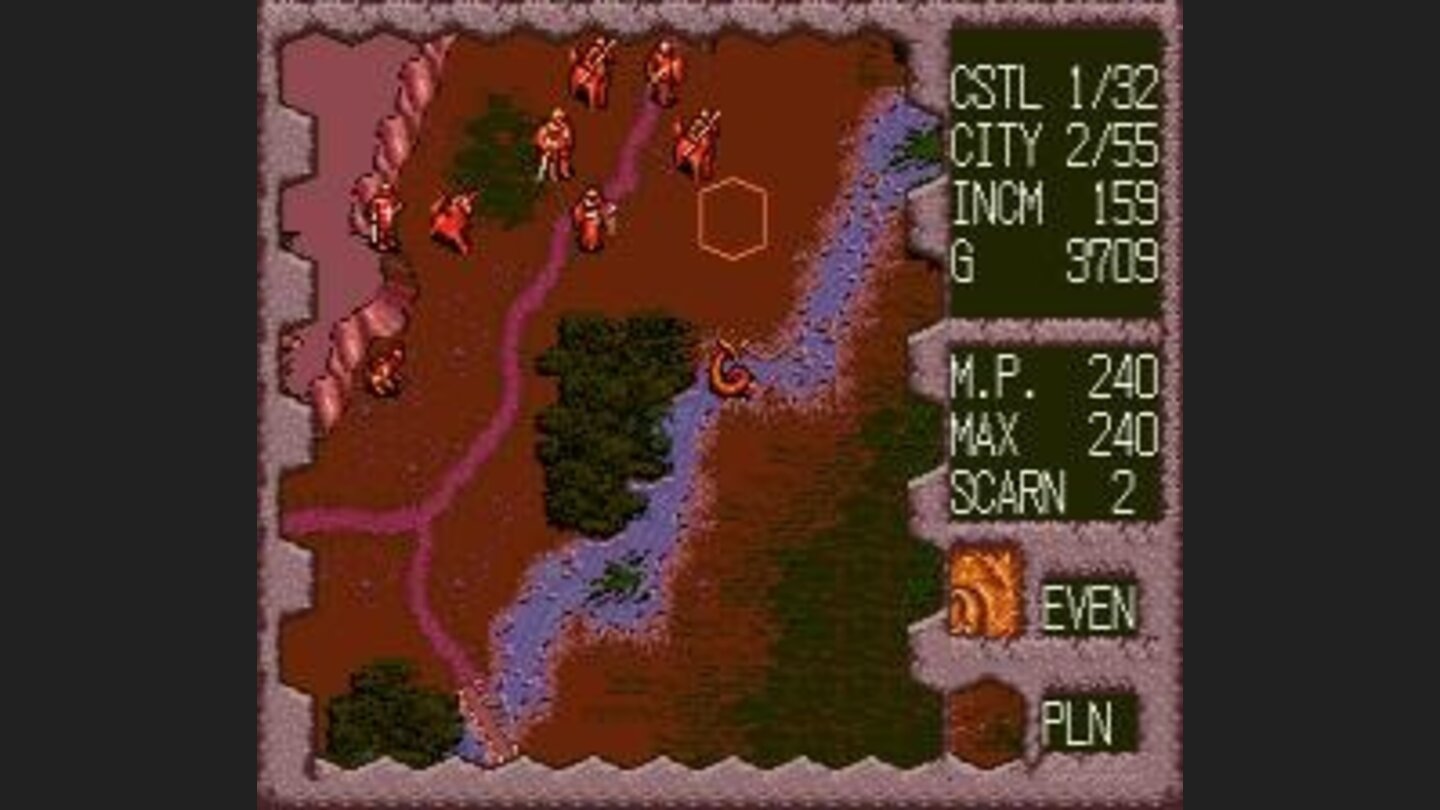 Movement of your troops is largely affected by different terrain types.