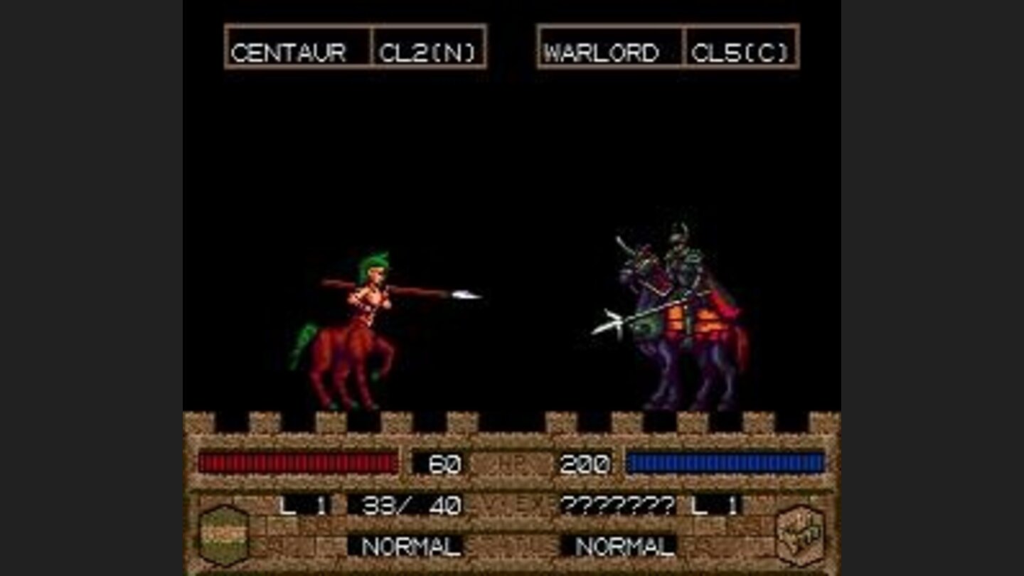 A Centaur attacking an enemy leader