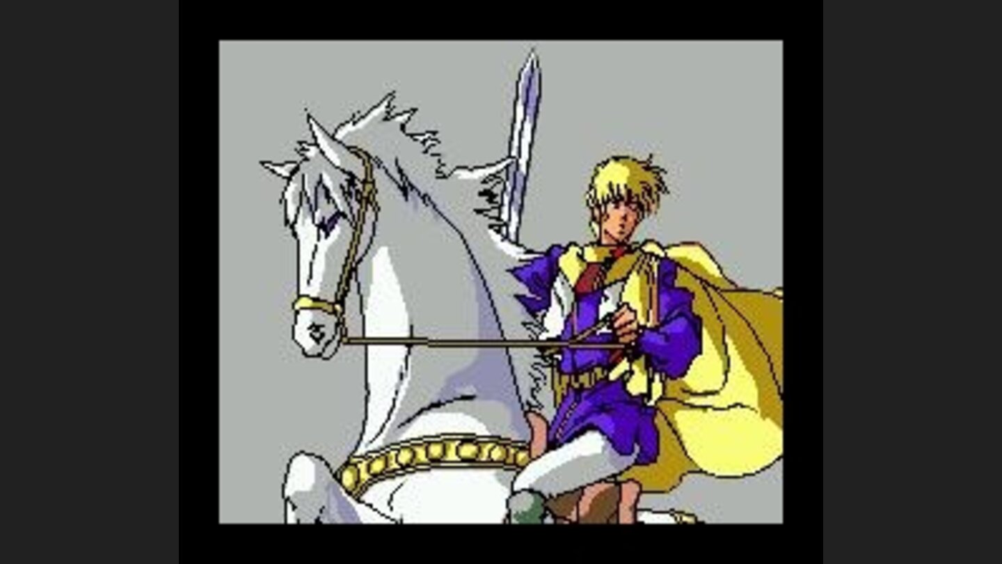 Each main character is intrduced with a sweet (and long) cutscene explaining his background. This is Prince Armer