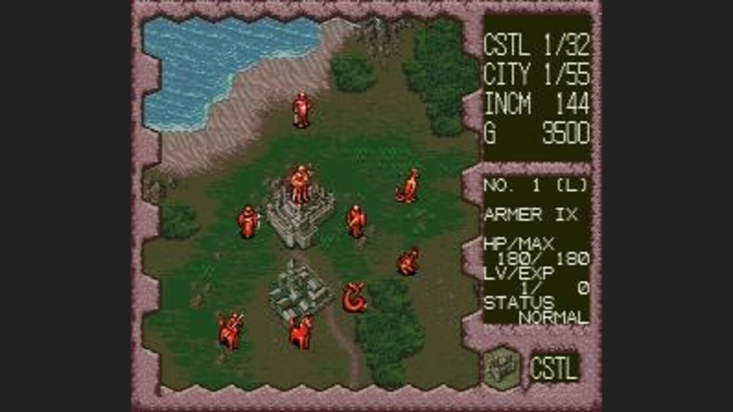 As long as your leader is at a castle, he can summon monsters and hire troops.