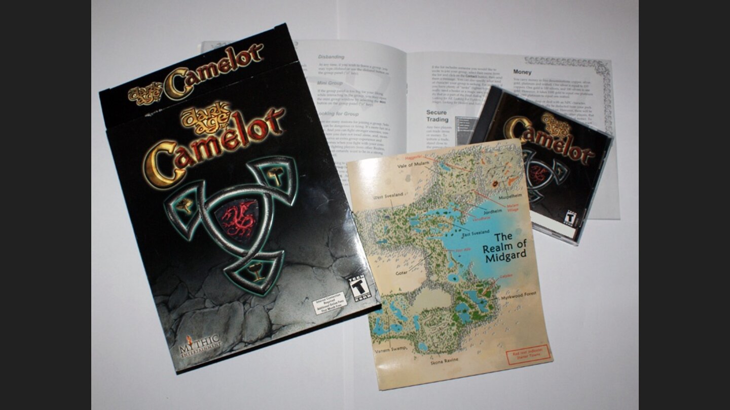 Das Online-Rollenspiel Dark Age of Camelot enthielt auch in der Standard-Edition eine Weltkarte.