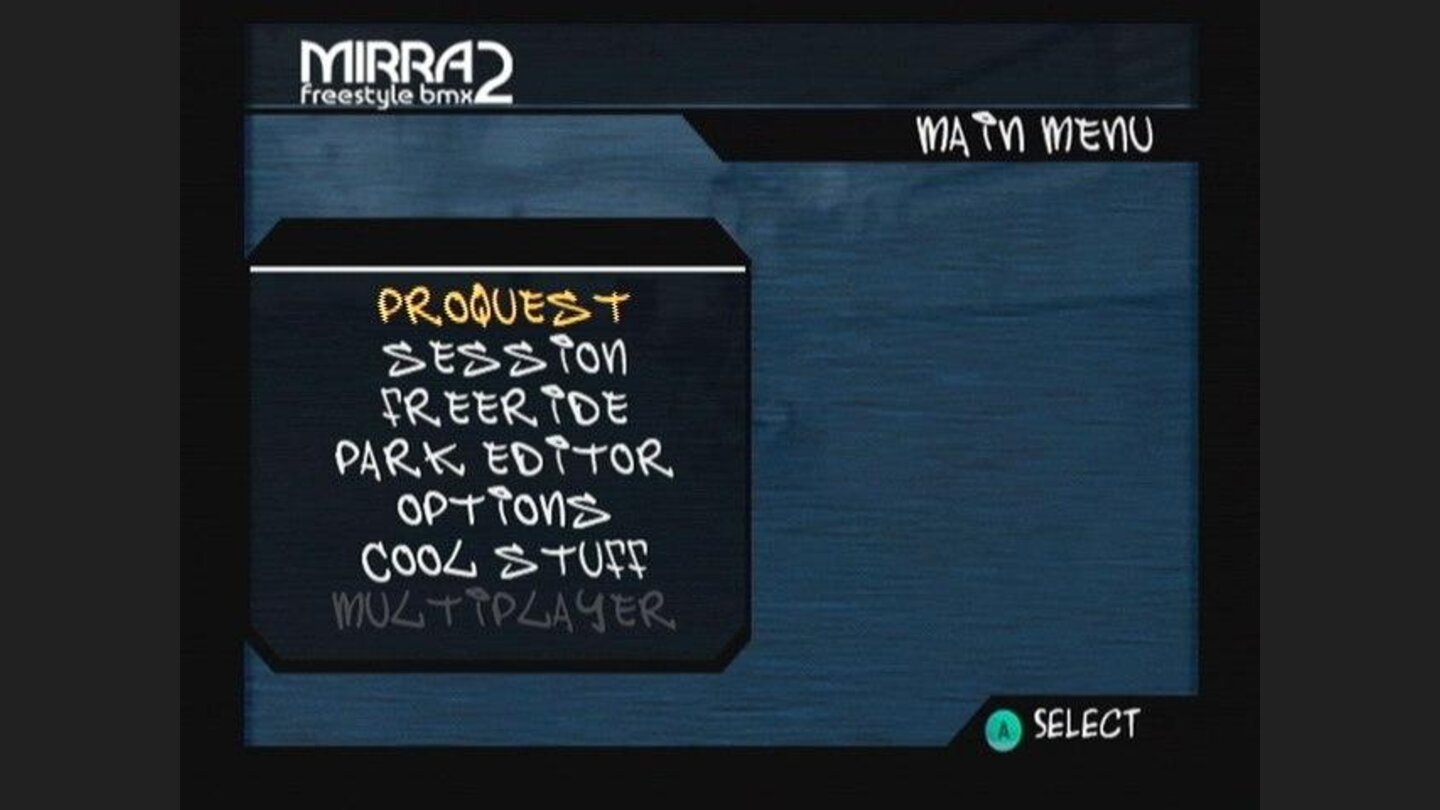 Main Menu