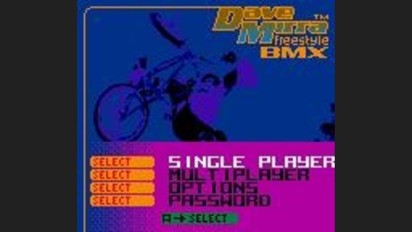 Menu Screen