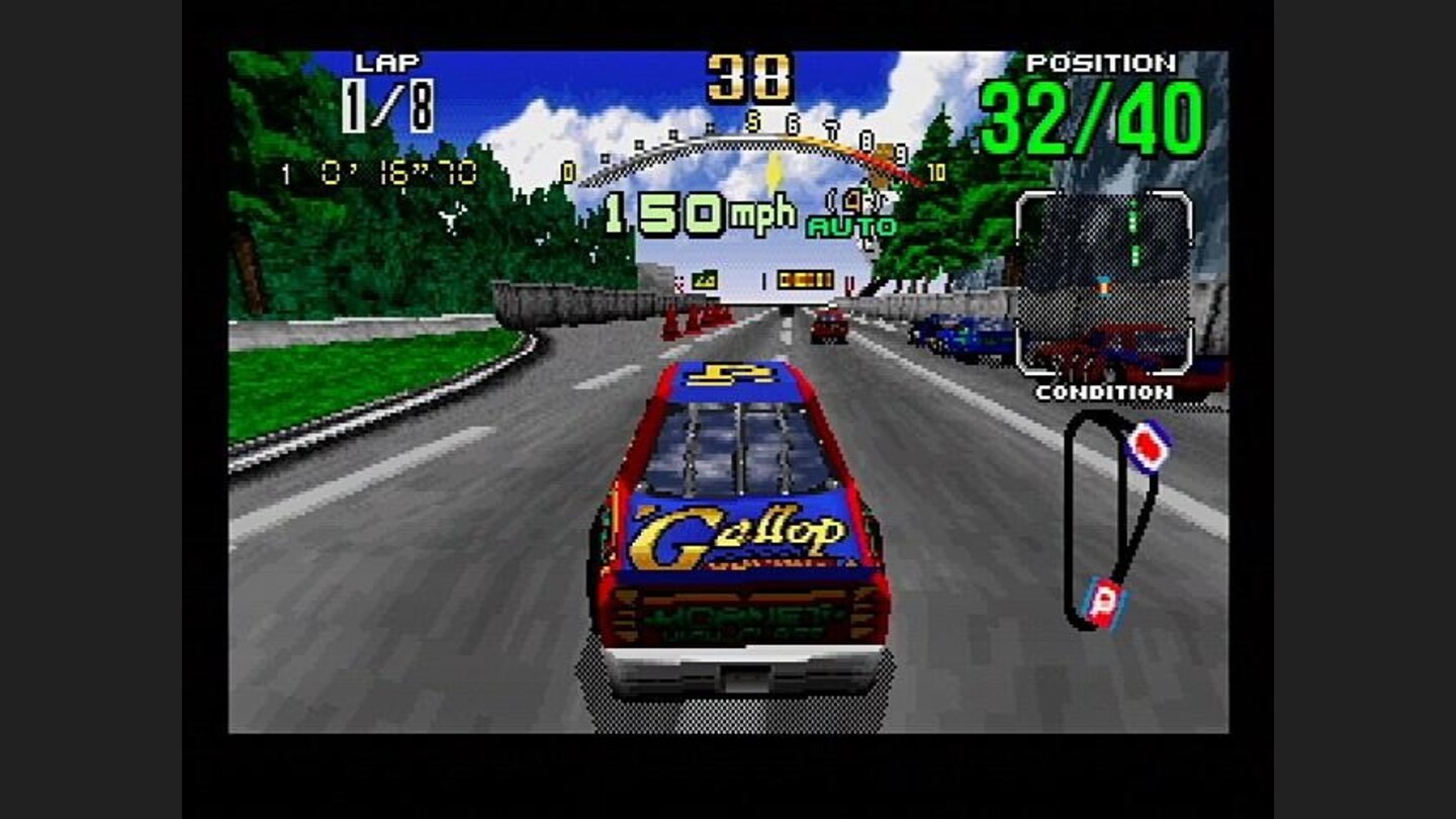 The beginner course is a simple tri-oval.