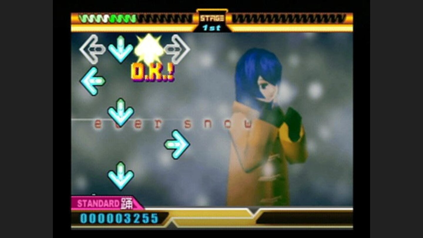 Dancing the DDR way.