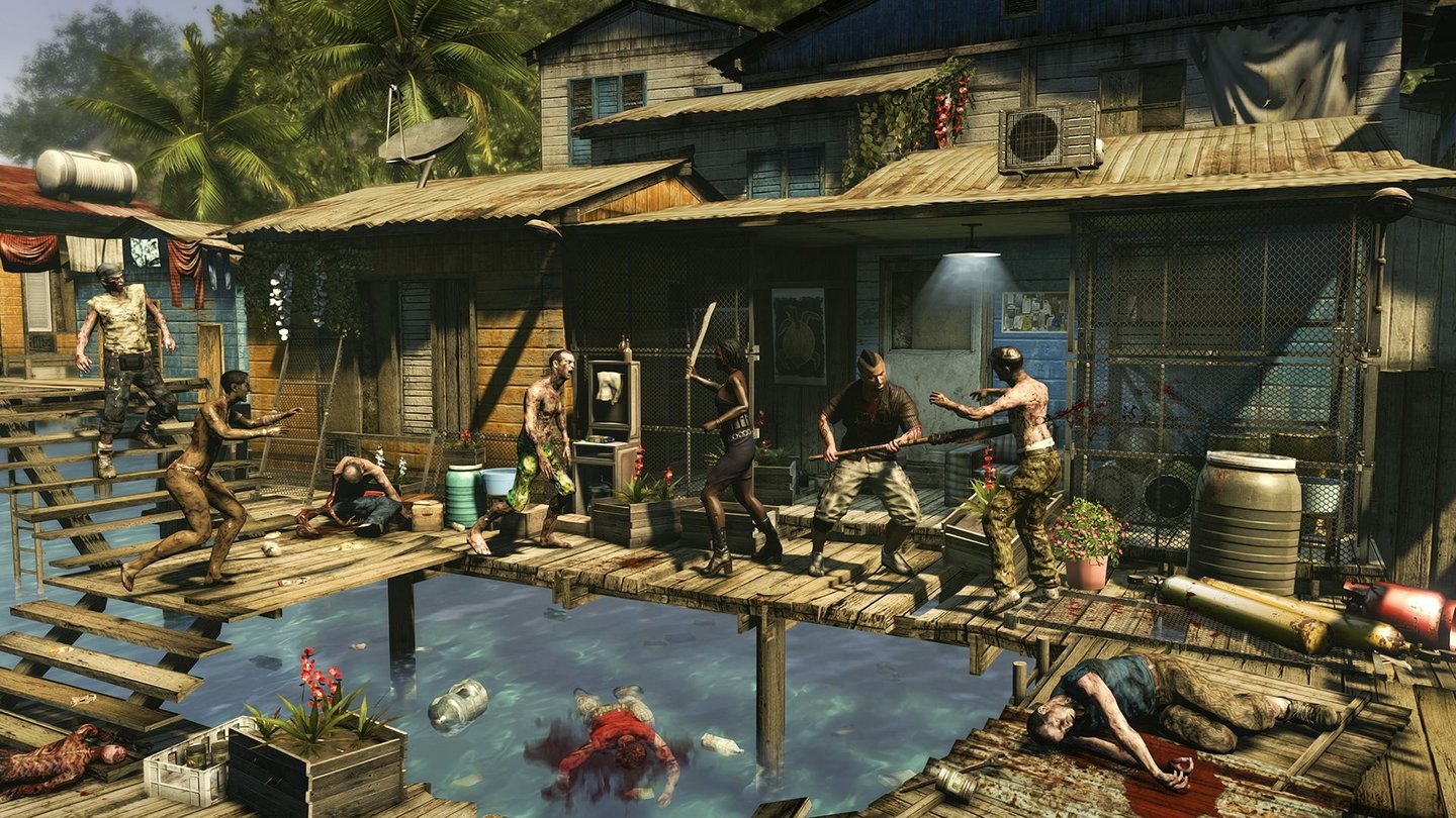 Dead Island: RiptideTechnisch macht Riptide keine großen Sprünge. Nur im Detail sind einige Verbesserungen erkennbar.