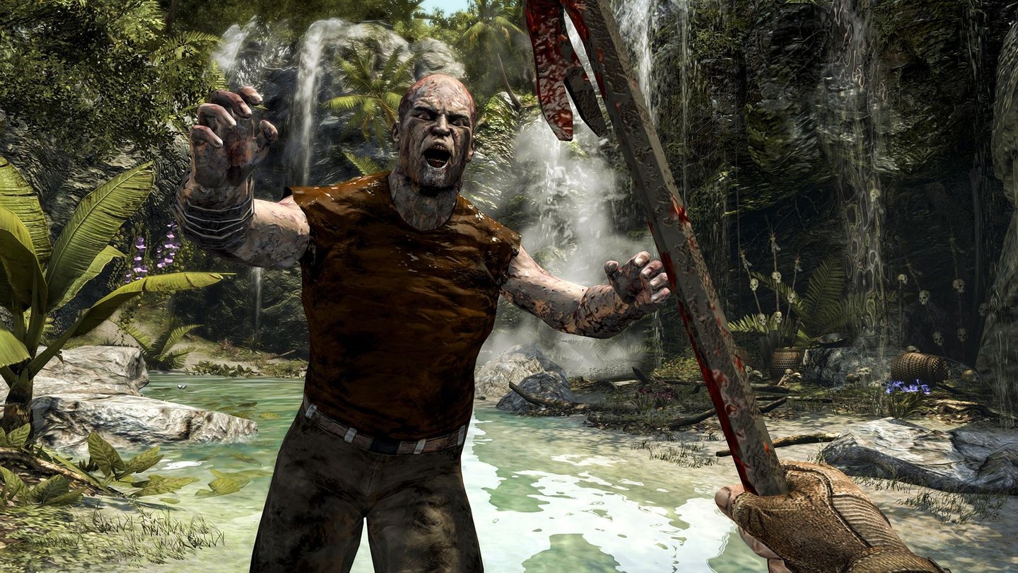 Dead Island: RiptideDas untere Ende des Verrückte-Waffen-Spektrums: Eine simple Brechstange reicht oft auch für normale Zombies.