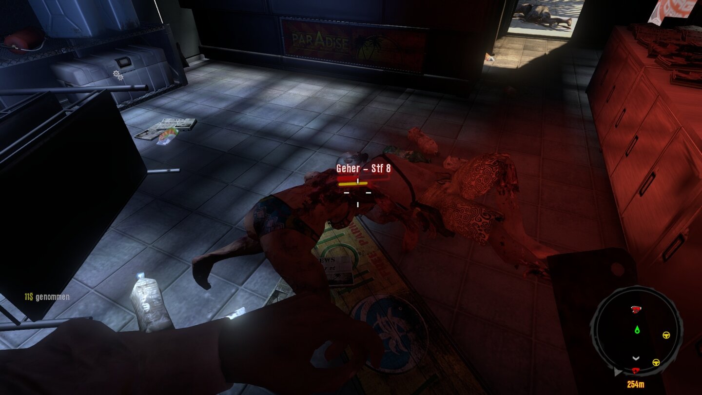Dead IslandLeichte Opfer: Zombies, die an Leichen nagen, lassen sich schnell von hinten erledigen.