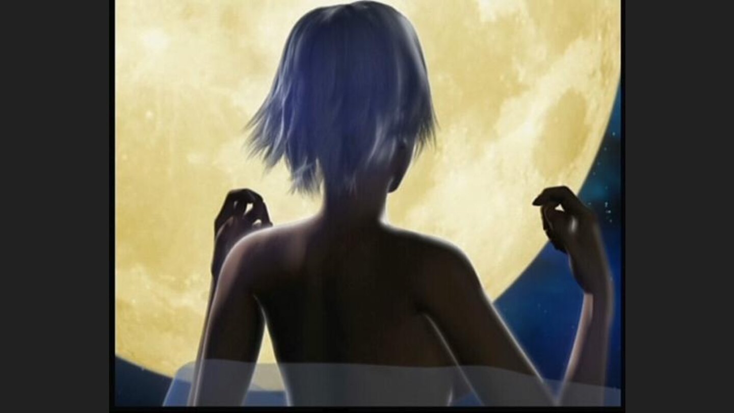 Christys prepping for a moonlight swim... naked.