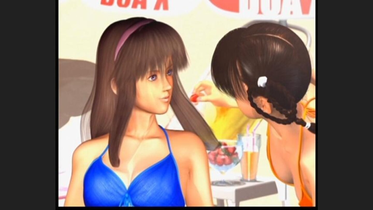 Hitomi and Leifang, doing probably the most provocative scene in the history of gameplay.