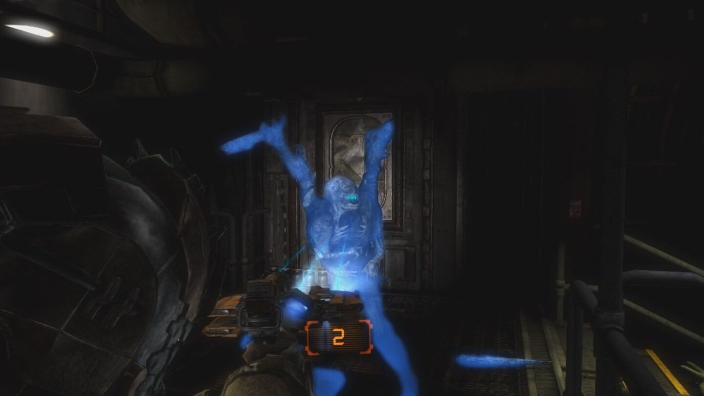 Dead Space 3Die Stase ist nach wie vor eine unverzichtbare Waffe im Kampf gegen die Nekromorph: So lassen sich die Gliedmaßen einfacher amputieren.
