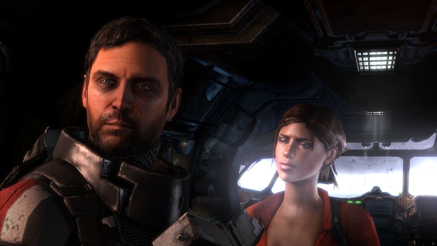 Dead Space 3Isaac und seine Freundin Ellie sind auf der Suche nach einer legendären Waffe.