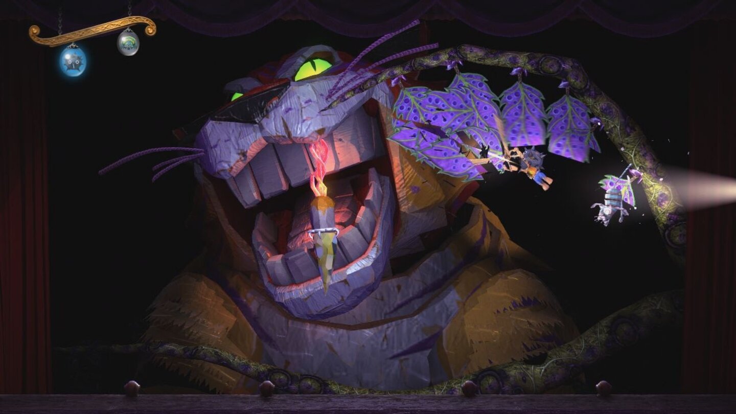 Der PuppenspielerIm ersten Bosskampf des Spiels müssen wir General Tiger den sprichwörtlichen Zahn ziehen.