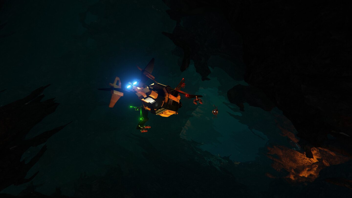 Die unterirdischen Höhlensysteme sollen dynamisch sein. Spieler können mit speziellen Lasern neue Tunnel graben.