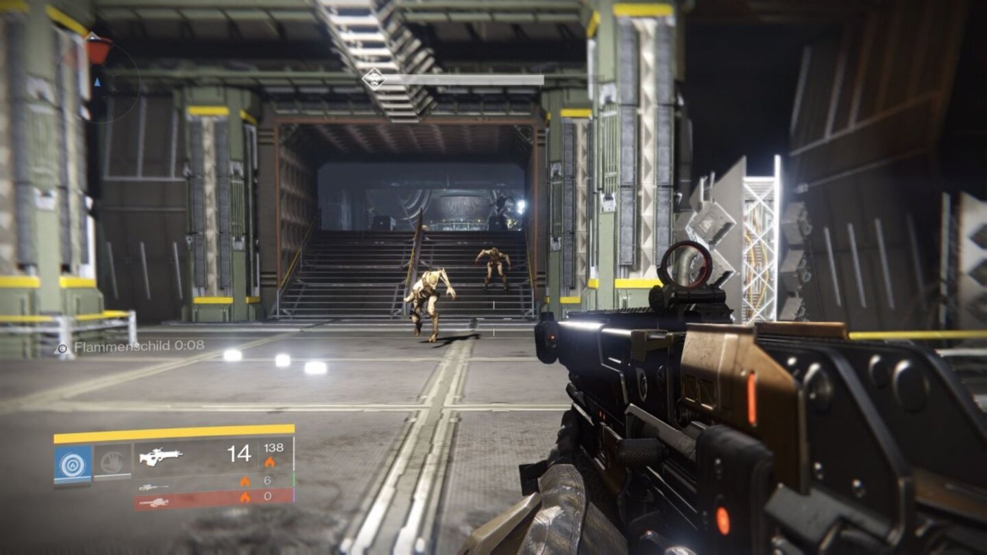 Destiny: Dunkelheit lauertInnerhalb der neuen Story-Missionen machen wir selten unbekannte Gebiete wie etwa Rasputins Bunker unsicher.