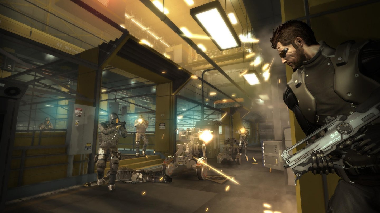 Deus Ex: Human Revolution2011 setzt Deus Ex: Human Revolution die Erfolgsgeschichte von Deus Ex auf dem PC, der PS3 und der Xbox 360 fort. Diesmal schlüpft der Spieler in die Rolle von Adam Jensen, der nach einem Anschlag modifiziert wird und anschließend Jagd auf die schuldigen Terroristen macht. Das Prequel erzählt die Vorgeschichte des ersten Deus Ex und zeigt, wie die Gesellschaft sich aufgrund der Implantate in zwei Lager zu spalten droht.