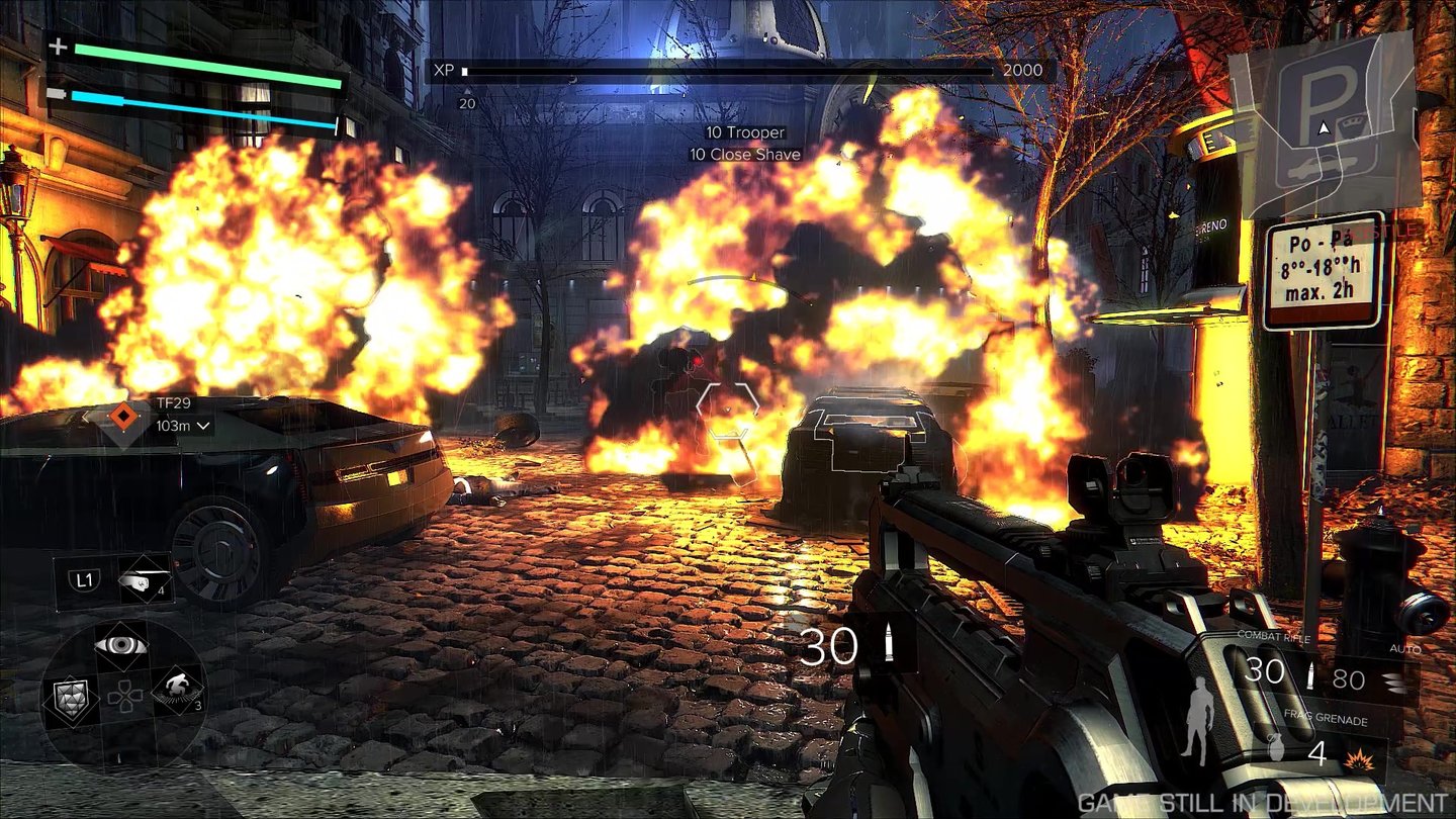 Deus Ex: Mankind DividedDie aufgeladene Variante lässt alles in ihrer Umgebung explodieren.