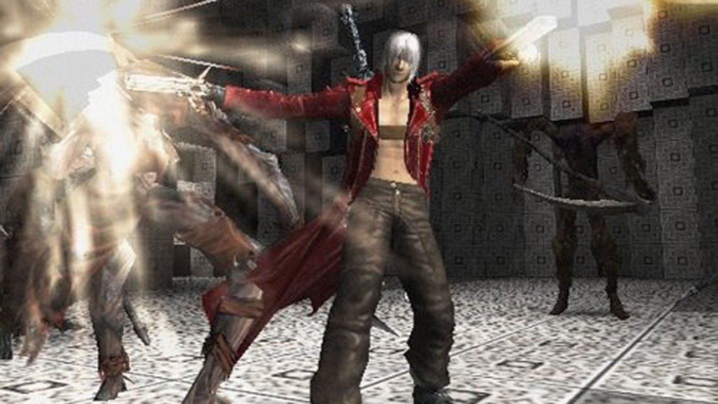 Devil May Cry 3 - Dante's Awakening (2005)2005 entschied sich Capcom, nicht an den misslungenen zweiten Teil anzuknüpfen und mit Devil May Cry 3 - Dante's Awakening einen Neuanfang zu wagen. Die Geschichte spielt zeitlich vor dem ersten Teil und wir lernen einen vollkommen anderen Dante kennen. Der übermütige Jungspund tritt mit überzogenem Humor und stark überarbeitetem Kampfsystem in Konkurrenz mit seinem Bruder Vergil, der sich mit den Bösewichten zusammengetan hat. Technisch beeindruckend und ziemlich schwierig war der dritte Teil ein Action-Ritt direkt aus der Hölle.