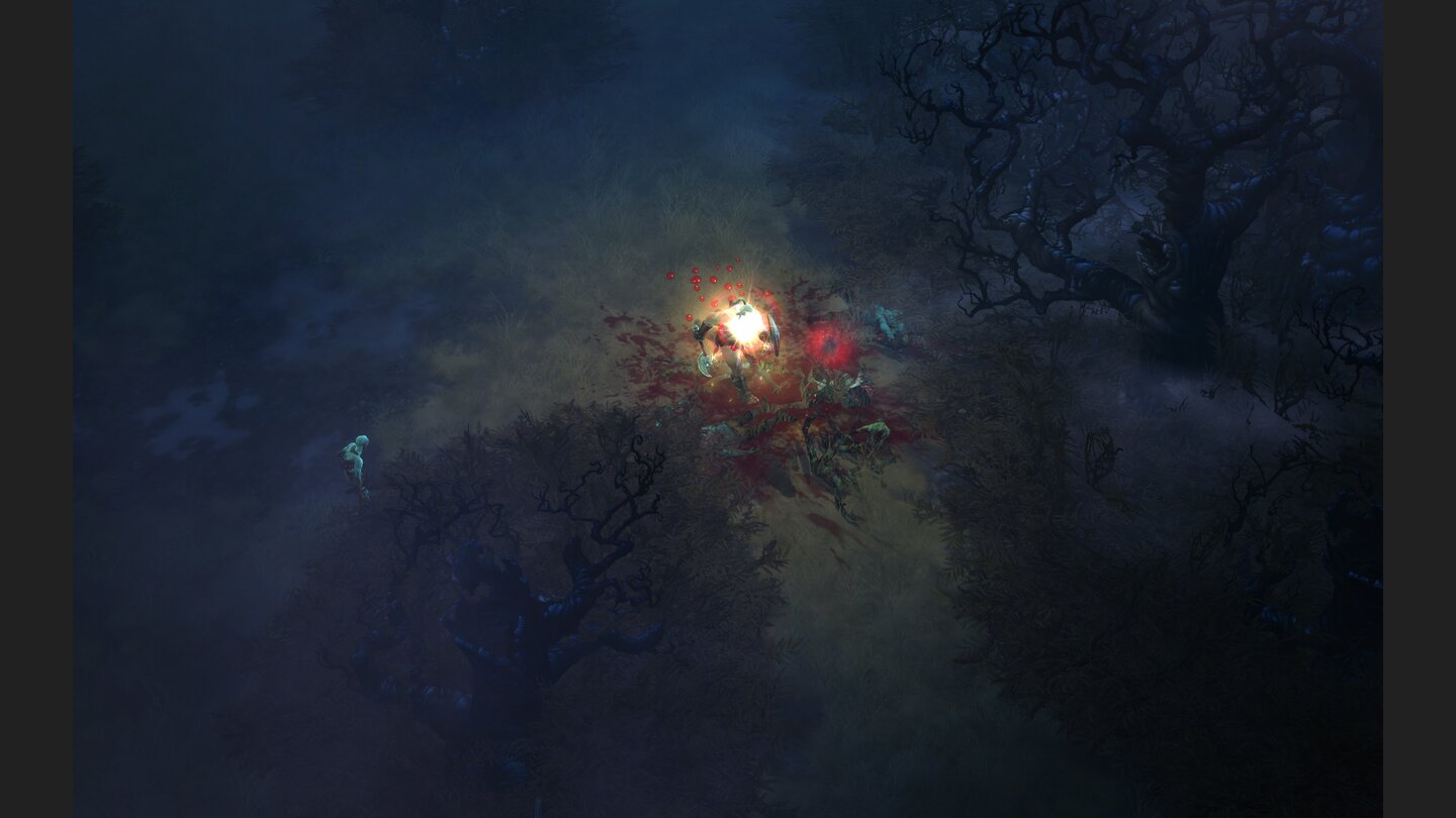 Diablo 3: GesundheitssystemDie Regenerationskugeln - schwebende rote Sphären - erheben sich aus den Körpern besiegter Gegner.