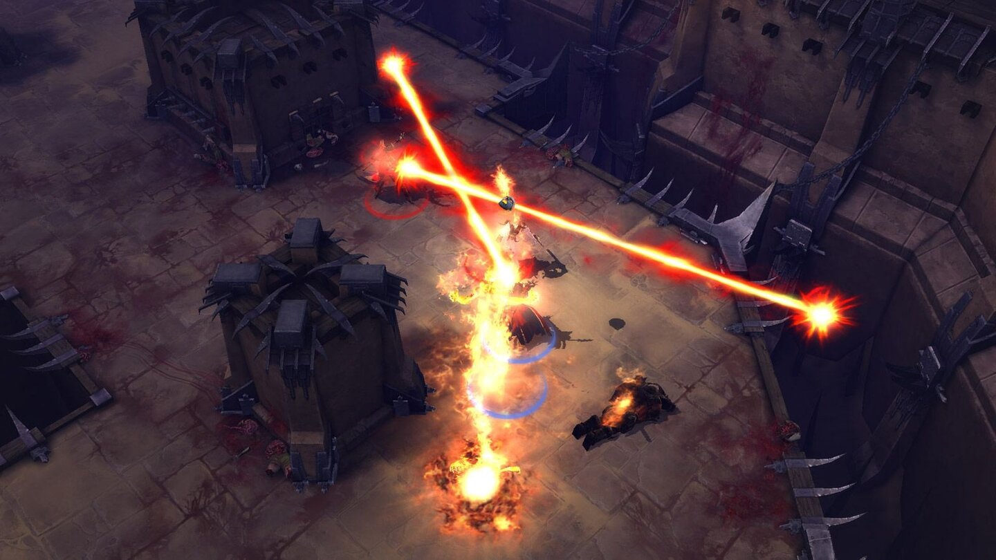 Draussen: PvP-ArenasApropos MehrspielerModus: Zum Release waren eigentlich spezielle PvPArenas geplant, in denen Spieler gegeneinander antreten können. Buchstäblich im letzten Monat strich Blizzard diese Arenas und verschob sie auf einen zukünftigen Patch. Offizielle Begründung: Die grundlegenden Mechaniken des Systems hätten dem hohen BlizzardStandard nicht genügt. Wann genau die PvPArenas nachgeliefert werden, ist momentan noch nicht bekannt. Fest steht allerdings, dass Blizzard nicht nur mehrere verschiedene Arenen plant, sondern auch ein MatchmakingTool zur einfachen Verkupplung von PvPwilligen Spielern.