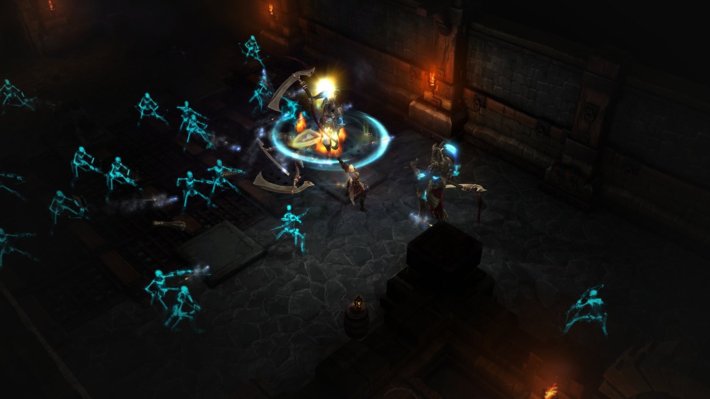 Diablo 3: Reaper of SoulsAls Beute für erledigte Missionen im Abenteuer-Modus winken Schlüssel, die den einmaligen Zugang zu den Zufalls-Dungeons der Nephalem Rifts erlauben.