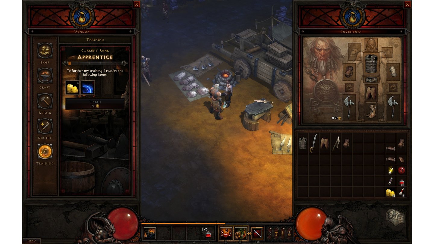 Diablo 3 - Screenshots von der gamescom 2010 (Crafting & Karawane)