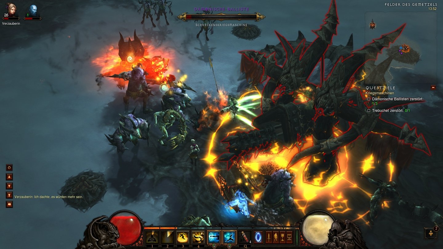 Diablo 3Nach dem Kampf auf den Zinnen der Festung zerstören wir die Belagerungswaffen der Dämonenarmee.