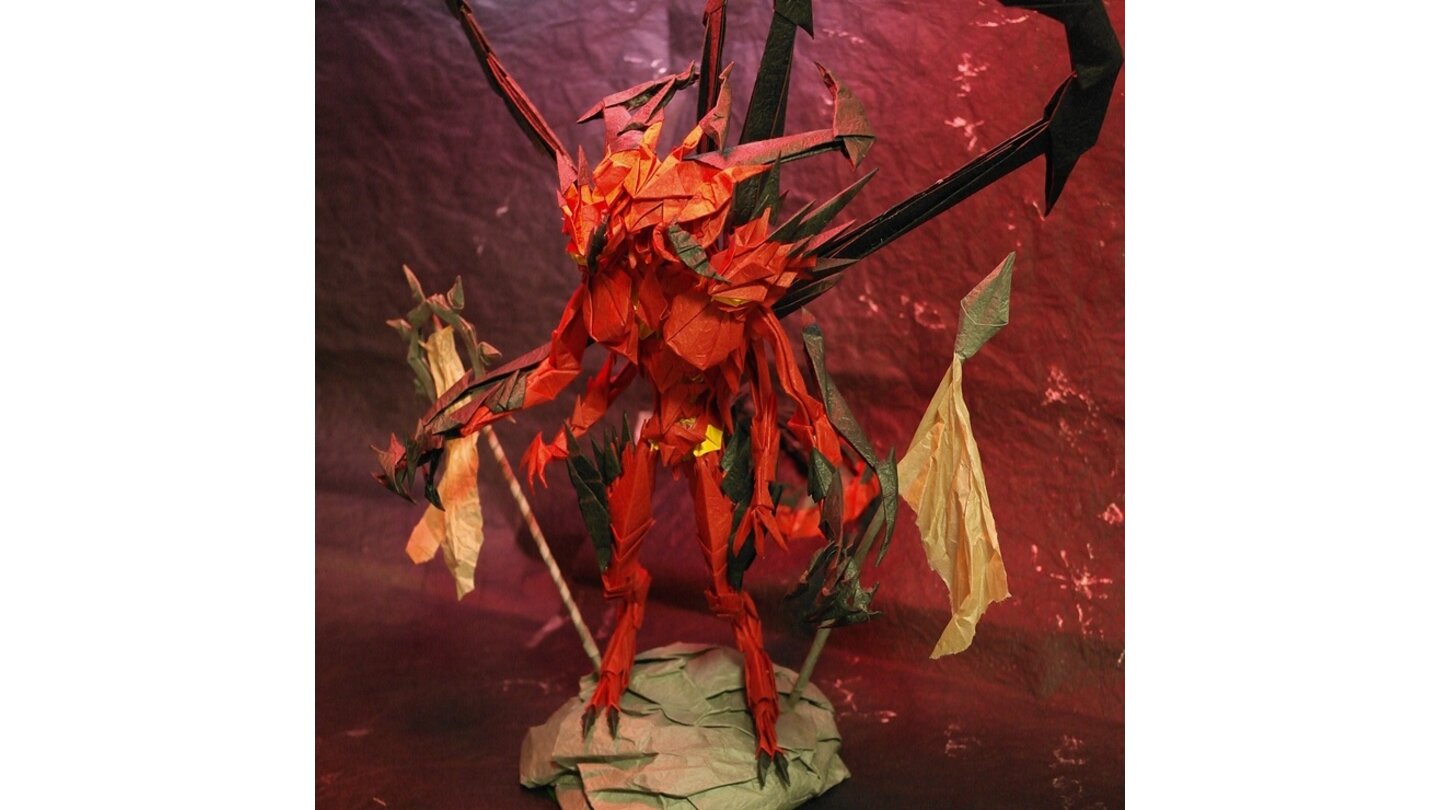 Diablo 3Papercraft: Papierfiguren von Diablo und Tyrael.