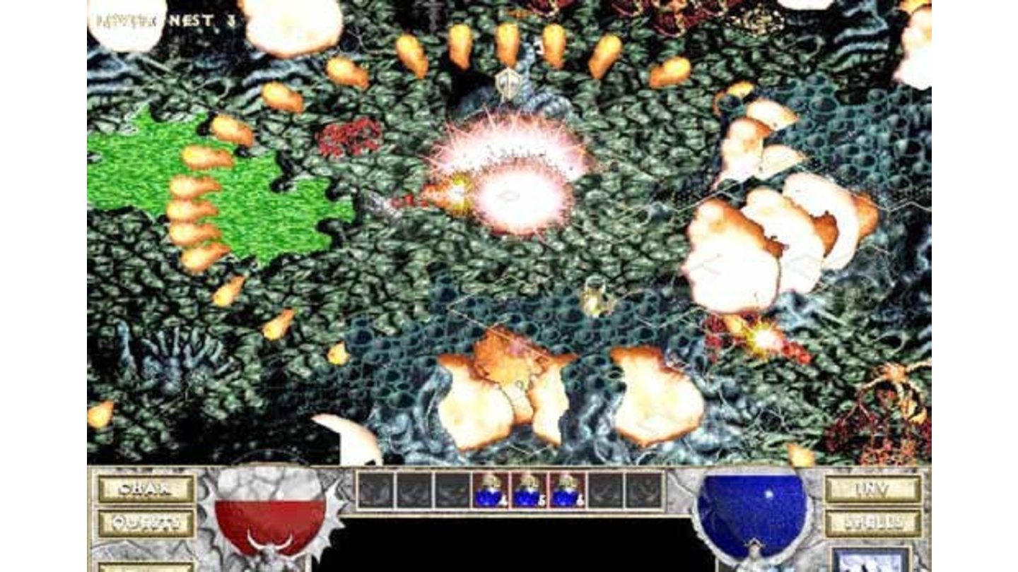 Diablo: HellfireGrafikeffekte Anno 1997 – Hellfire war damals durchaus ein Hingucker.