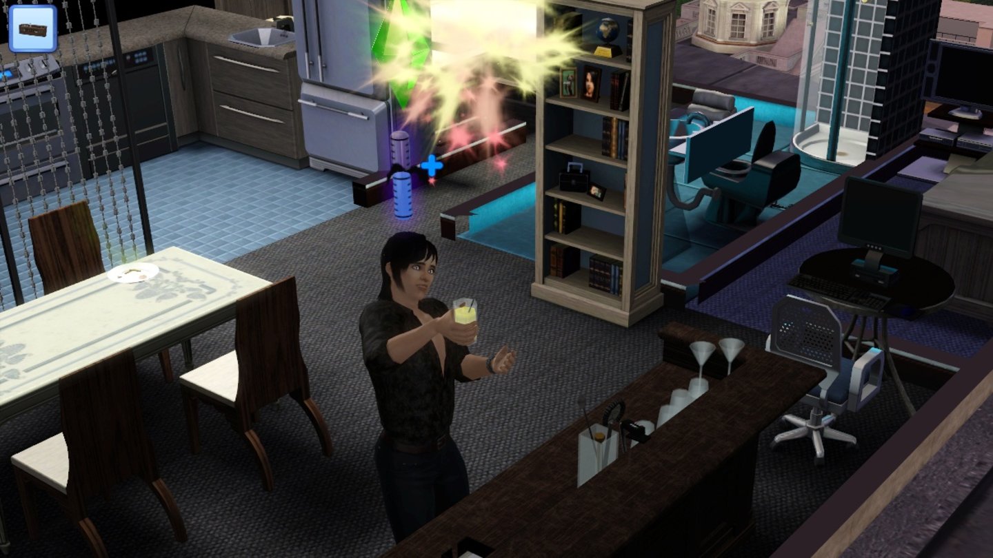 Die Sims 3: Late NightNach Einbruch der Dunkelheit bekommen Vampire besondere Stärken. Dazu gehört, dass sie jede Art von Fertigkeit deutlich schneller lernen als Normalsterbliche.