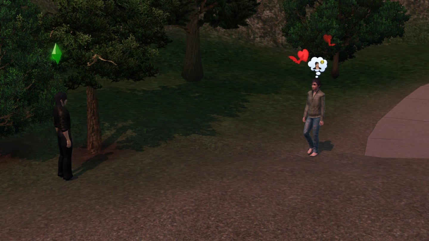 Die Sims 3: Late NightVampire können zudem Gedanken beeinflussen und so zum Beispiel jeden beliebigen Sim dazu bringen, an sie zu denken. Voller Wohlwollen, versteht sich.