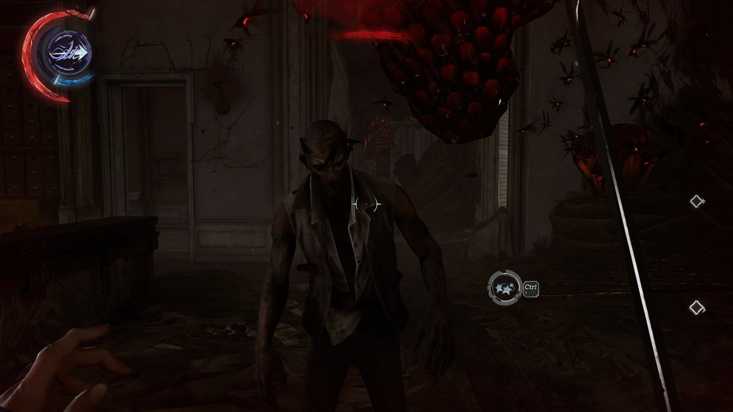 Dishonored 2Die Blutfliegen nisten sich in Häuserruinen ein. Wer Runen sucht, muss mit ihnen klarkommen.