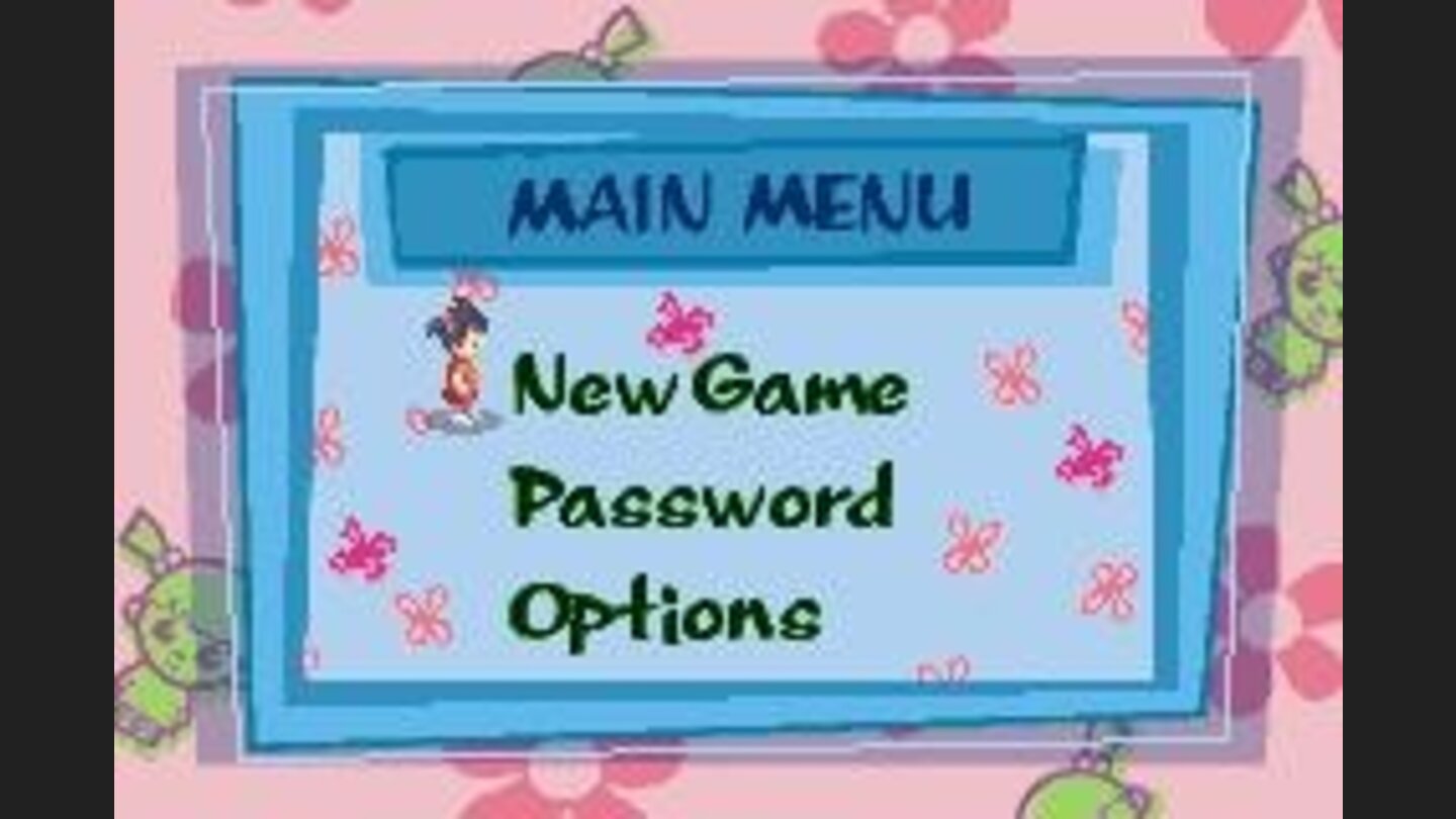 The main menu