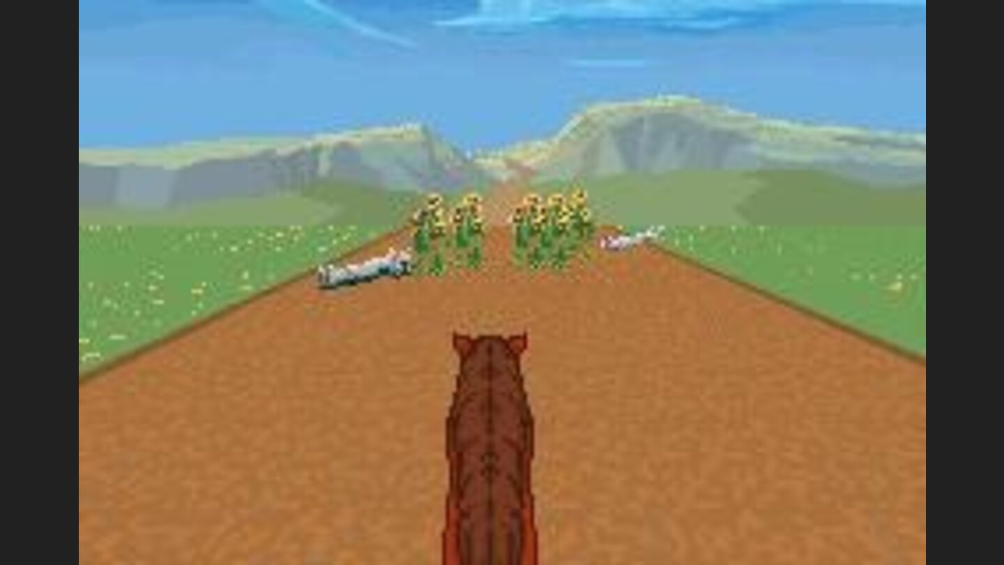 Control the horse as you dodge and jump objects in your path on your way to Patch of Heaven
