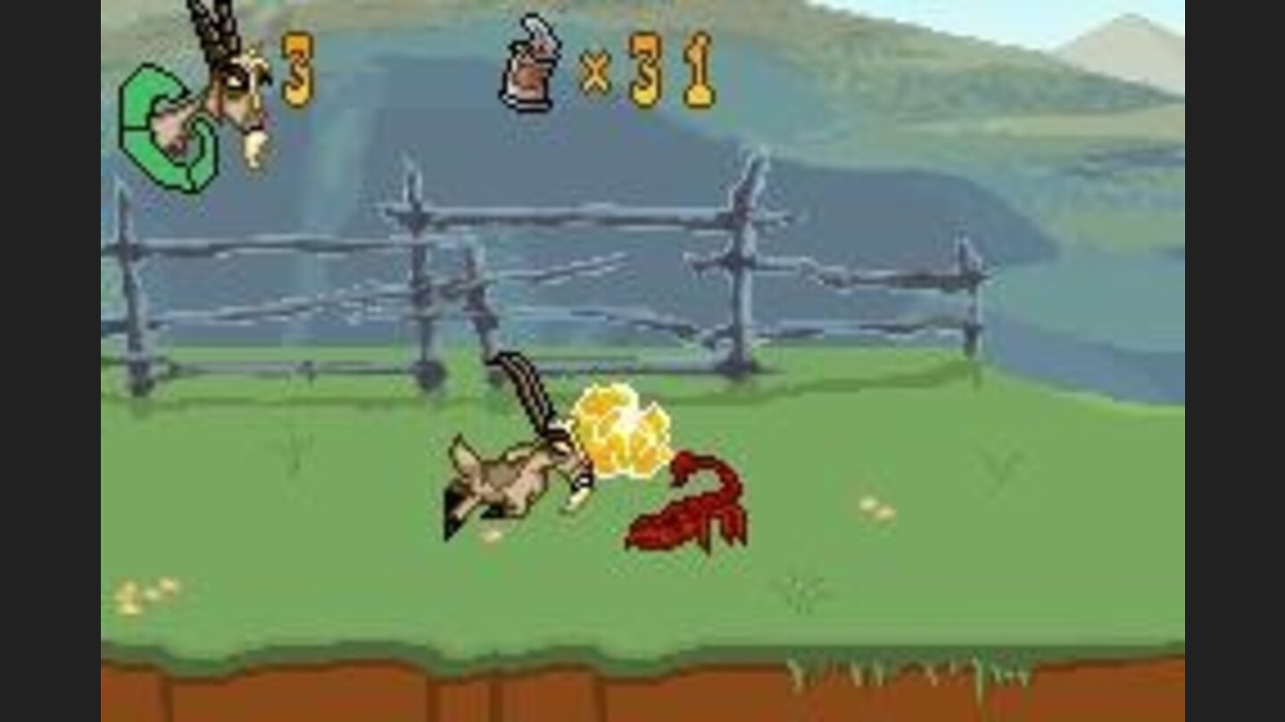 Headbutting the enemy is a good way to defeat it when you are a goat