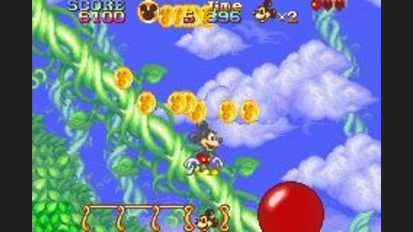 Lots of coins fall if you pull on certain things in the game