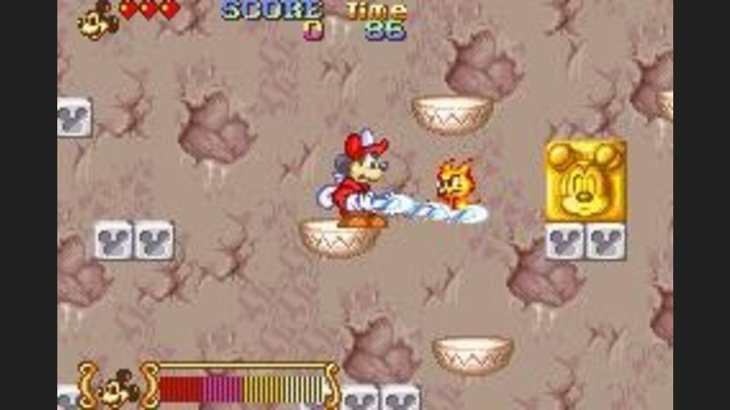 In Firefighter Battle, you must eliminate the fireballs with your fire hose. Just as in the Wizard Battle, your water is limited, so defeat as many as possible before running out or dying