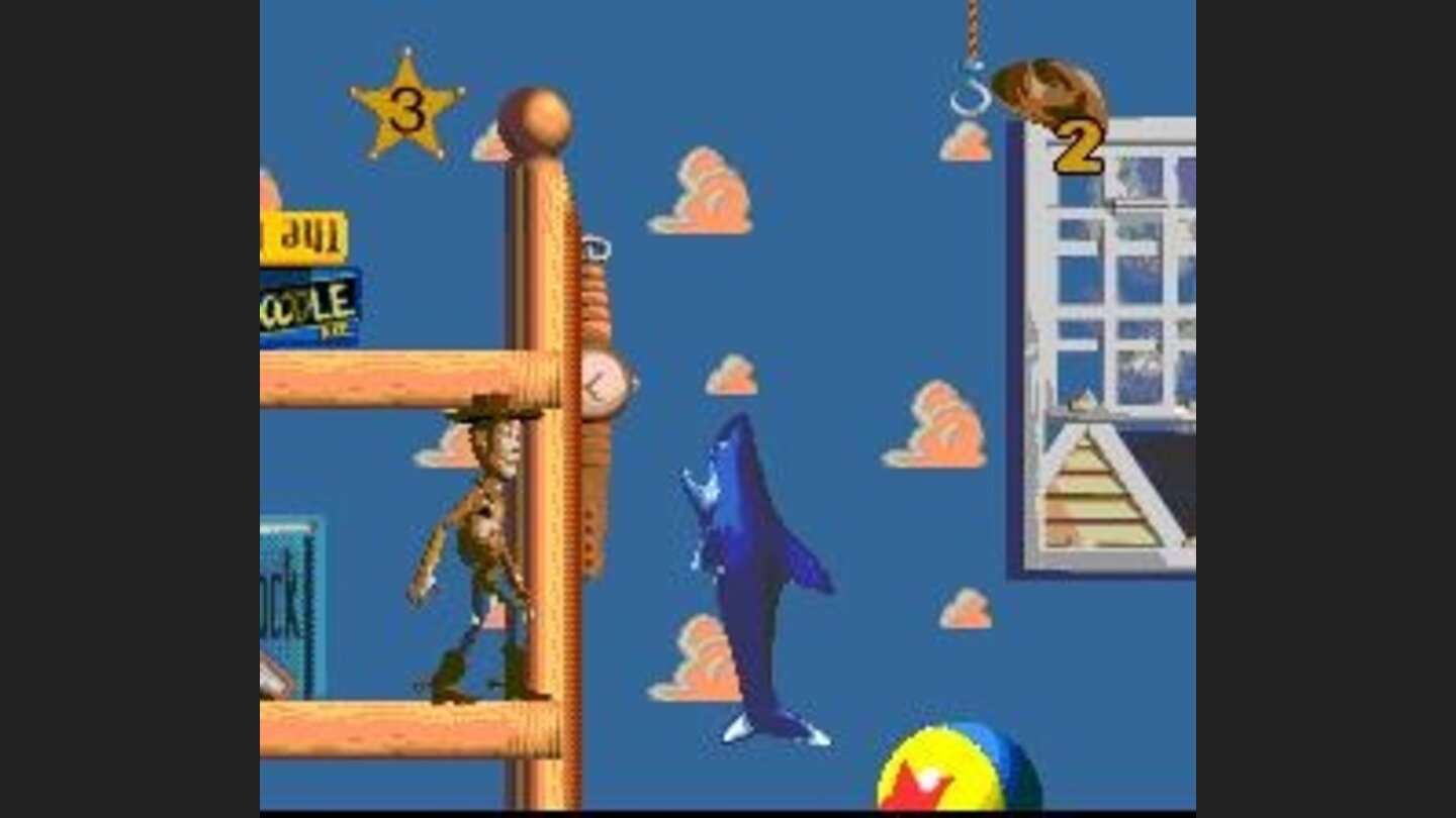 You take damage if you touch those blue sharks