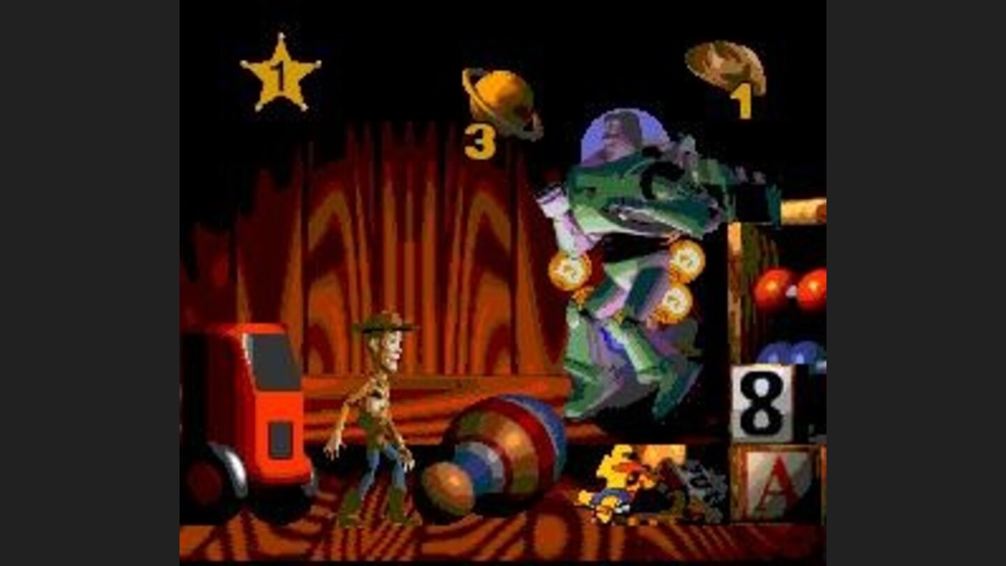 Boss battle against Buzz